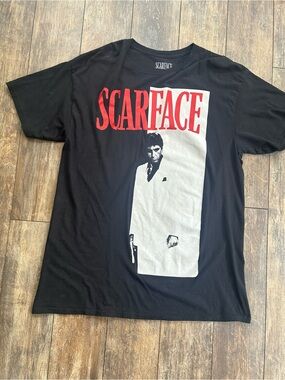 Scarface Graphic Tee - Black with Red Logo